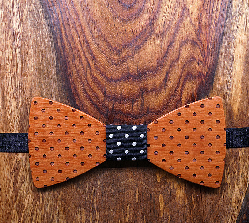 wooden bow tie