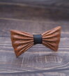 Wooden bow tie