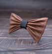 Wooden bow tie
