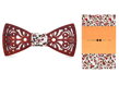 Wooden bow tie with handkerchiefs Gaira 709084