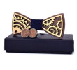 Wooden bow tie with cufflinks Gaira 709093