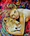 Malování podle čísel Dvě lvice M3619