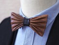 Wooden bow tie