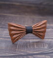 Wooden bow tie