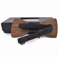Wooden bow tie with cufflinks