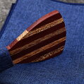 Wooden bow tie with handkerchiefs Gaira 709076