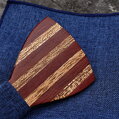 Wooden bow tie with handkerchiefs Gaira 709076