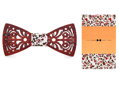 Wooden bow tie with handkerchiefs Gaira 709084