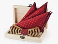 Wooden bow tie with handkerchiefs Gaira 709214