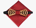 Wooden bow tie with handkerchiefs Gaira 709214