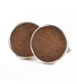 Wooden bow tie with handkerchiefs and cufflinks Gaira 709088