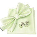 Wooden bow tie with handkerchiefs and cufflinks Gaira 709091