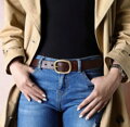 Leather belt Gaira 710016-10L