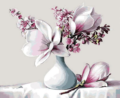 Malování podle čísel Květy magnólie M1670
