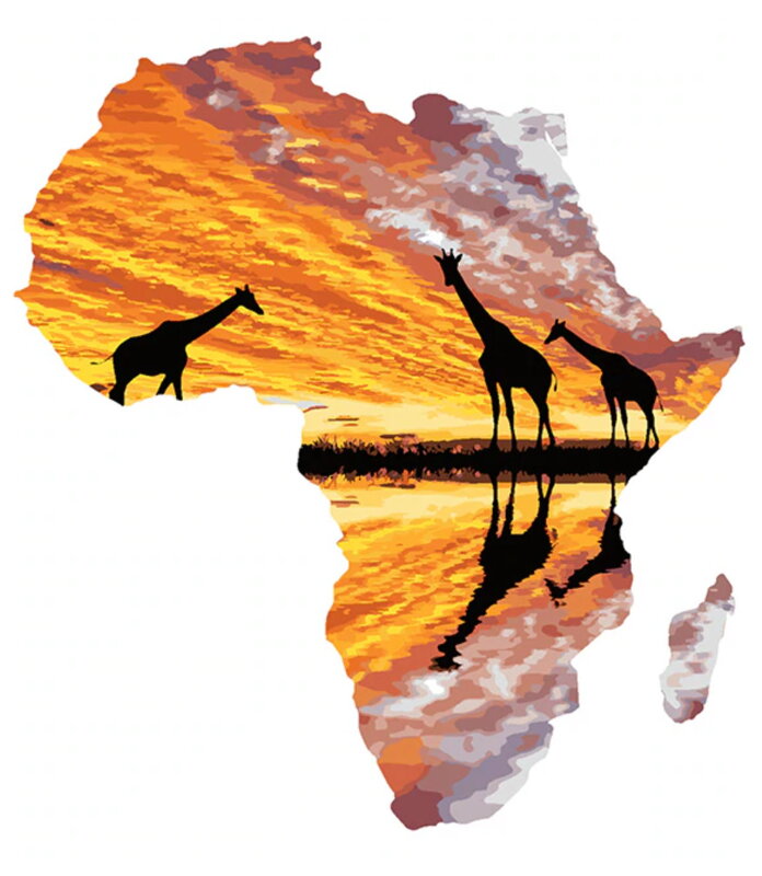 Malování podle čísel Africký kontinent M992182