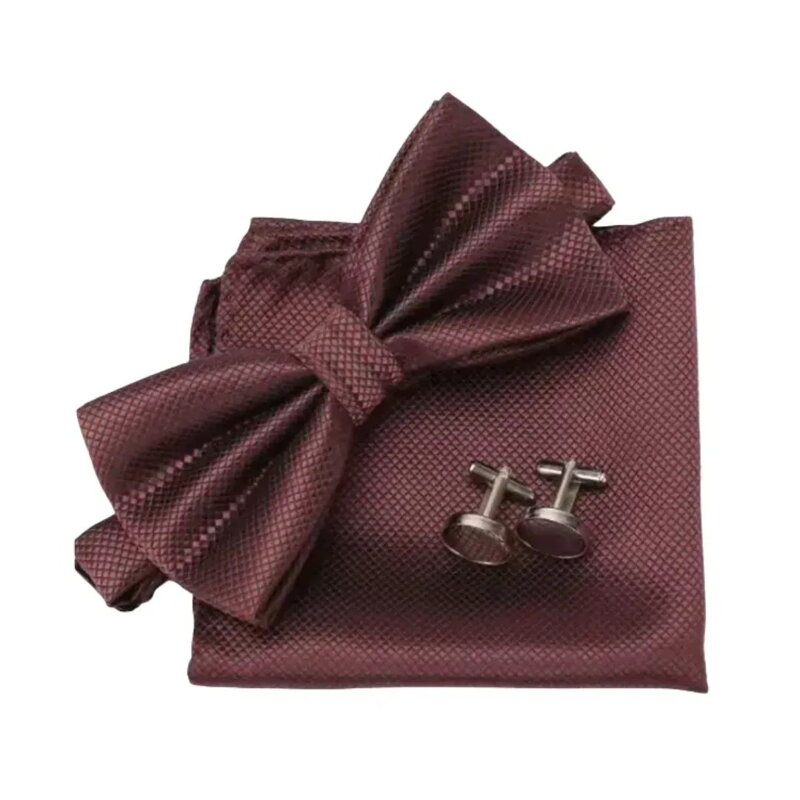 Wooden bow tie with handkerchiefs and cufflinks Gaira 709091 Wooden bow tie with handkerchiefs and cufflinks Gaira 709091