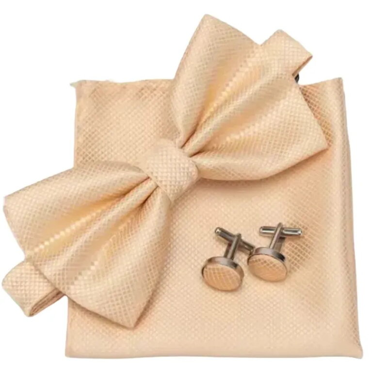 Wooden bow tie with handkerchiefs and cufflinks Gaira 709091 Wooden bow tie with handkerchiefs and cufflinks Gaira 709091